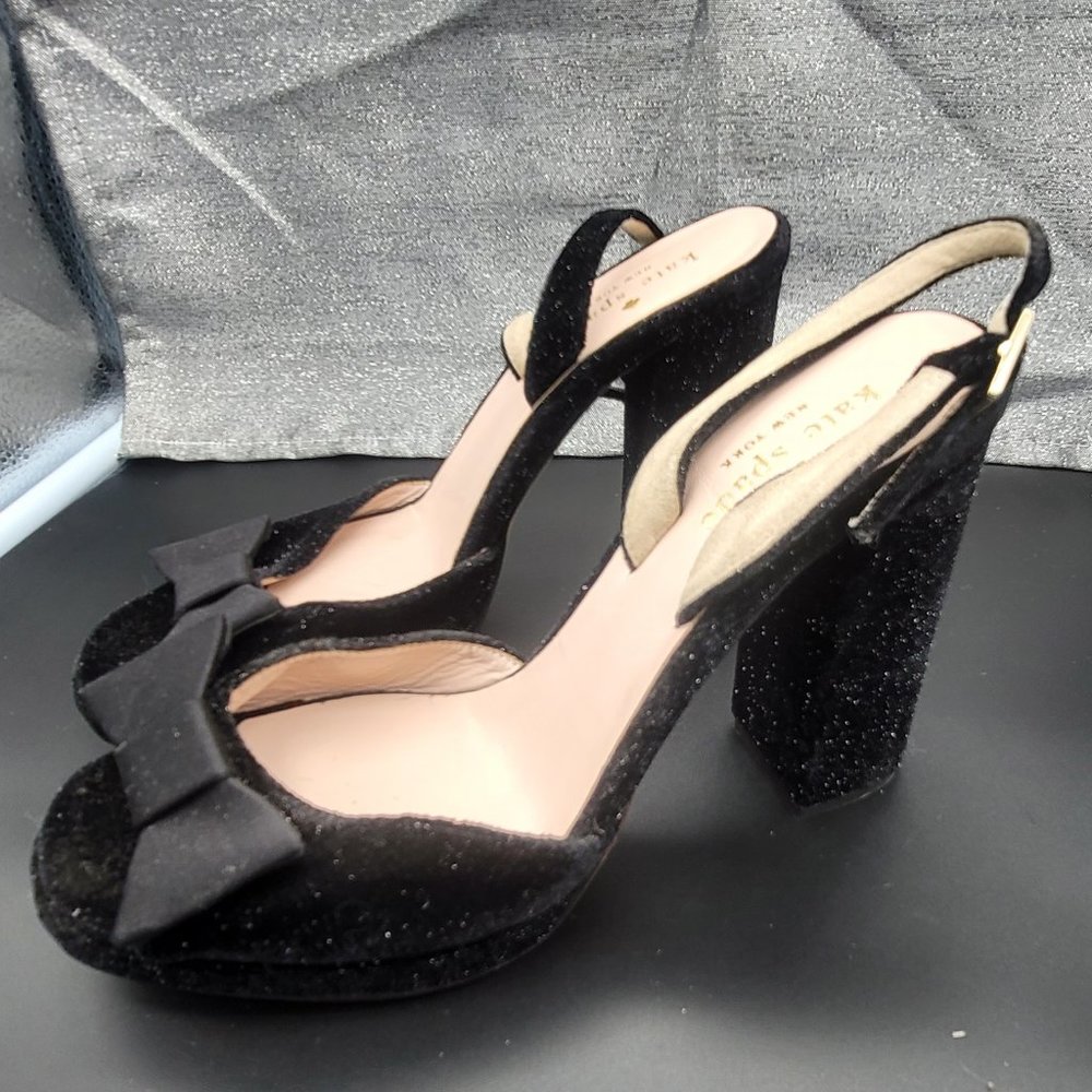 Sparkle suede Kate spade vero cuoio heels : Size 6 : New With Tags
